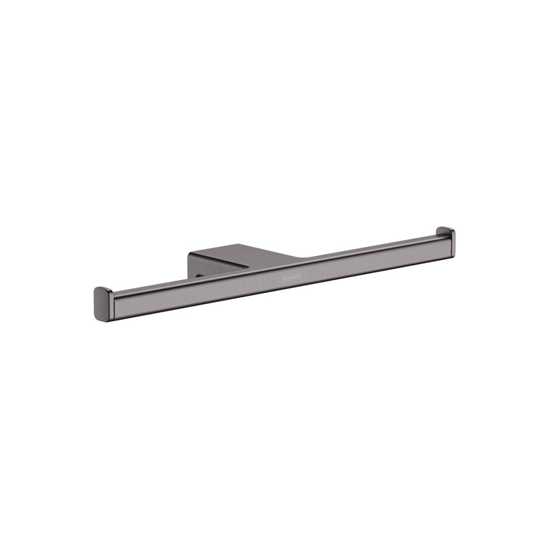 Porte-rouleau double hansgrohe AddStoris, Chrome poli noir