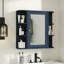 Armoire de salle de bain à miroir murale avec rangement 2 en 1, 6 tablettes ouvertes et tablette réglable-129221498