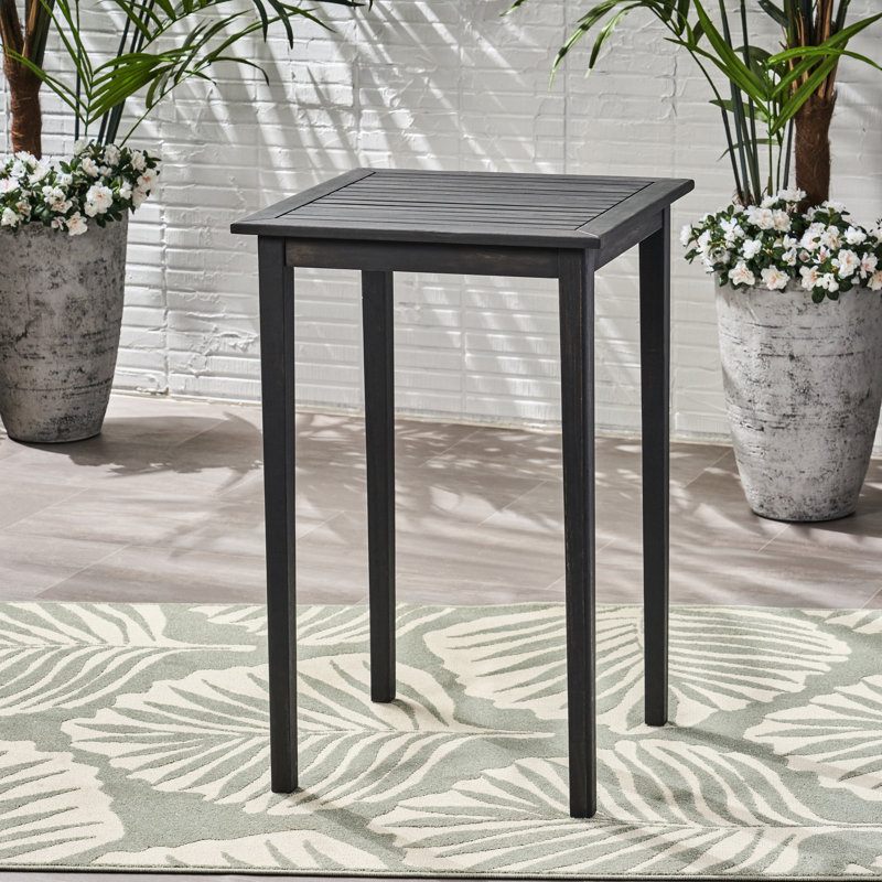 Table en bois pour l'extérieur - gris foncé, moderne dans un style minimaliste gris