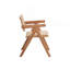 Chaise avec accoudoirs en rotin et finition naturelle (ensemble de 2)
