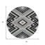 Tapis rond 8 po Tribal
