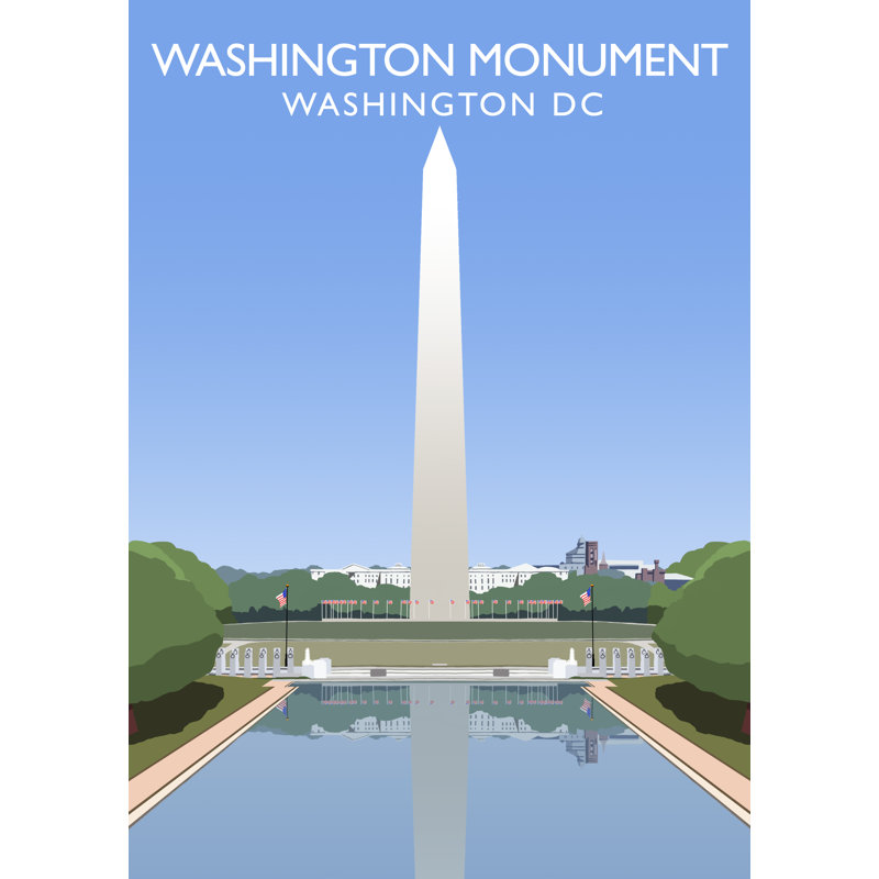 Washington Monument by Richard O'Neil - Print, No Frame, 50 cm H x 40 cm W x 1 cm D