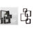 Intersecting Cube Accent Wall Shelf-1832858003