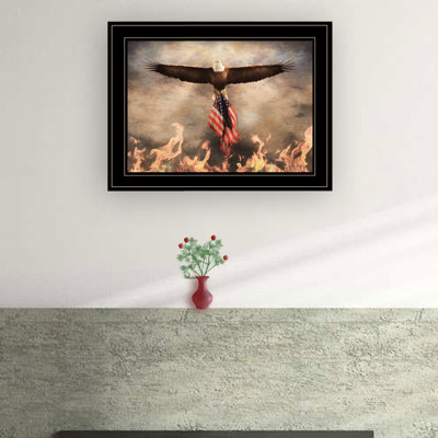Blaze of Glory Framed Wall Art for Living Room, Home Wall Decor Framed Print by Lori Deiter