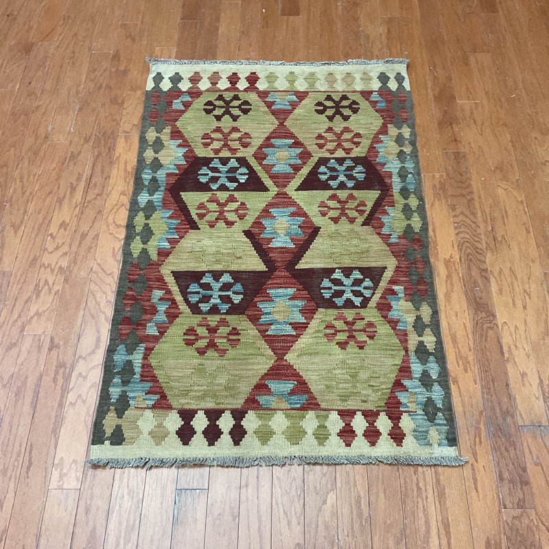  Handmade Kilim Wool Rug