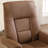 Faux Leather  Swivel Recliner with Ottoman,Adjustable Reclining Chair with Solid Wood Base, for Office, Living-121166503