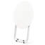 Table ronde ronde pliante blanche, table pliante portative sans assemblage, petite table de bout encastrable-133080563-133754502