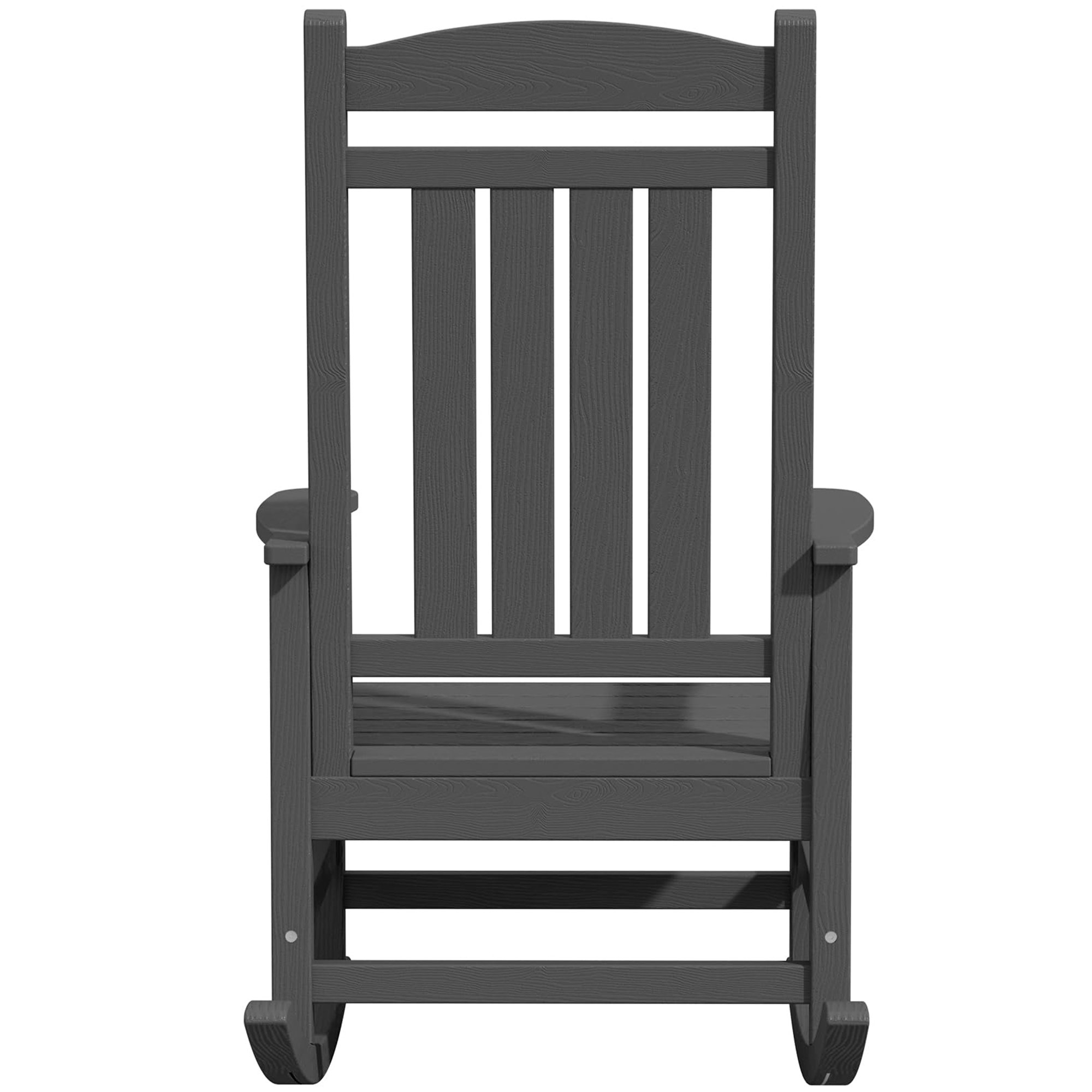 One Allium Way HDPE All-Weather Rocking Chair - High Back Outdoor ...