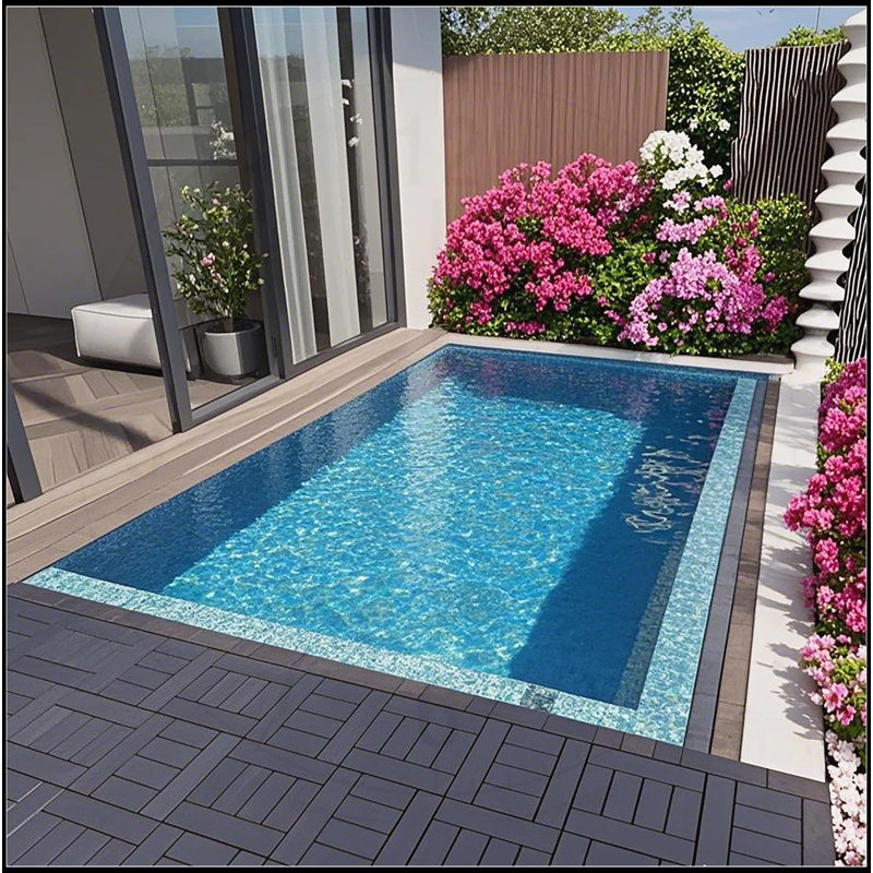 Versatile Interlocking Patio Deck Tiles for Outdoor and Indoor Use, Enhancing Spaces with Ease., Grey