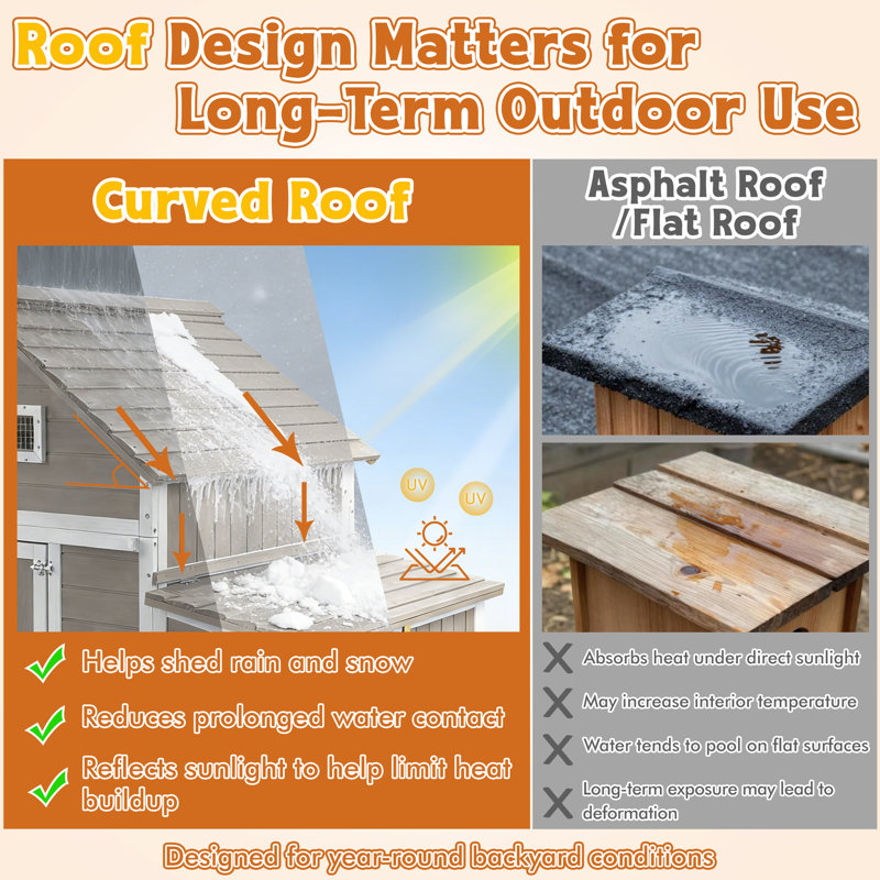 Large Chicken Coop With Two Nesting Box