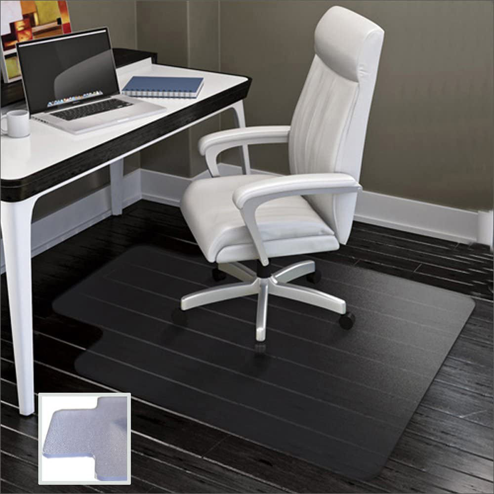 Resilia Office Desk Chair Mat - for Carpet (with Grippers) Black, 36 Inches x 48 Inches, Made in The USA