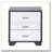 White and Black 3-drawer Rectangular Accent Table