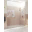 Stellar 95.75 in. x 78 in. Fully Frameless 3 Panel Inline Hinge Shower Door-161811437