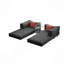 Canapé modulaire, canapé convertible Pudding Block, canapé-lit sur pied avec accoudoirs et canapé-lit confortable, canapé à compression pour le salon et la chambre à coucher-121068835