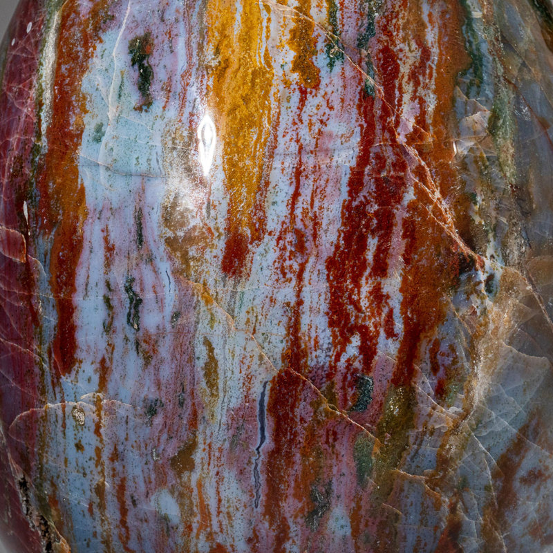 Huge Genuine Polished Ocean Jasper Egg from Madagascar (48 Lbs)