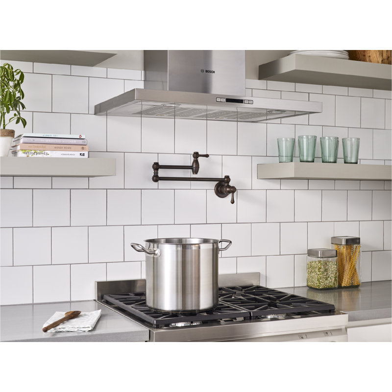 Opulence Pot Filler, Tumbled Bronze