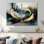 Décoration murale dorée abstraite fractale tourbillonnante de sérénité II