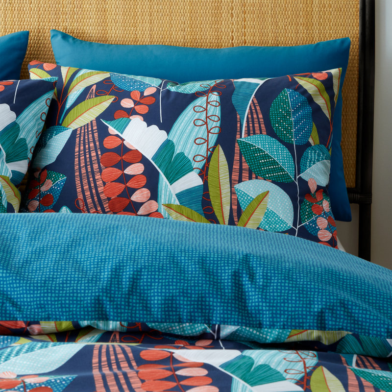 Botanical Leaves Duvet Cover Set, Single - 1 Pillowcase