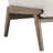 Contemporary Velvet & Solid Wood Accent Chair - Beige & Walnut-133166884