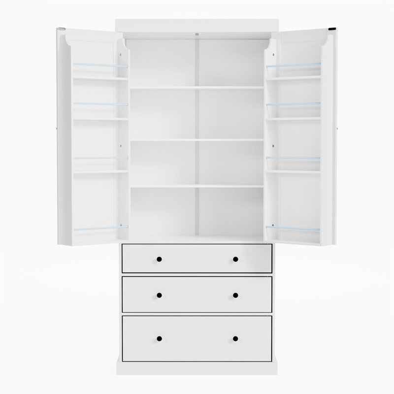 Garde-manger campagnard 77 pouces Topmax, Blanc