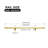 4FT Gold Rolling Library Ladder Hardware Kit, Telescopic Upper Roller,Ladder Not Included