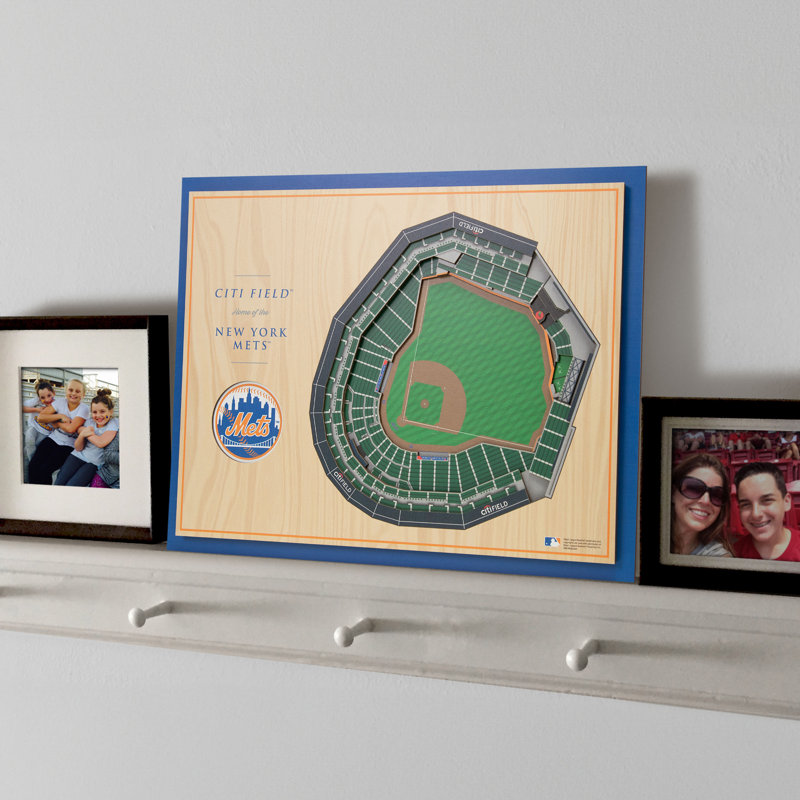 MLB 5-Layer StadiumViews 3D Wall Art, New York Mets