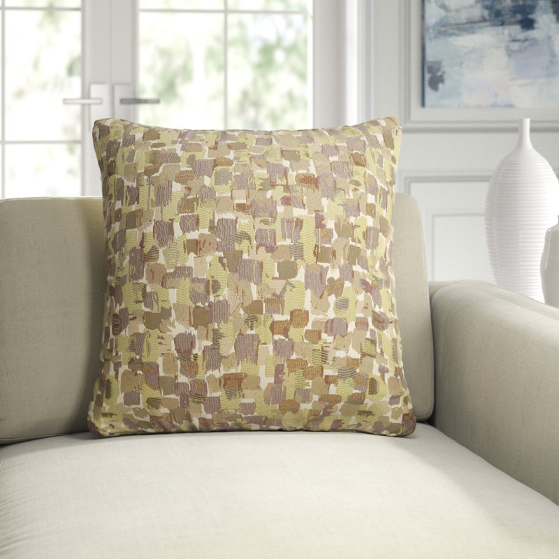Expressionist Pillow Cover & Insert, Stone, Square 20"