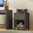 Modern Fluted 1-Drawer Nightstand With Open Shelf Storage-1429013505