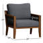 Chaise de patio avec coussins Rooney-97891401-97891400