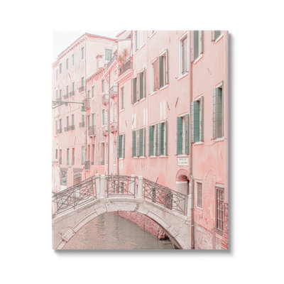 aw-288-Canvas " City Canal Bridge " Color Photography Print