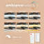 20" Ceiling Fan with LED Light, Remote Control, WhisperQuiet DC Motor, 6 Speeds, Matte Black, Reversible Airflow