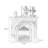 Bloomsbury Market 45.67 " W Fireplace-1182855744