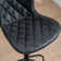 Denan Swivel Adjustable Height Bar Stools, Leather Modern Barstools, Upholstered Counter Stool