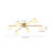 Priella Mid-Century Brass Ellipse Glass Semi-Flush Mount-613010927-624122903