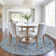 Machine Washable Indoor/Outdoor Xhevrie Denim Rug