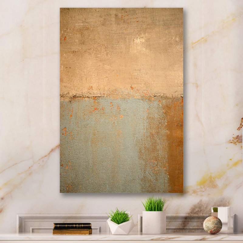 Art moderne gris et bleu II 2FL47731, H 36 po x l 24 po x P 1 po