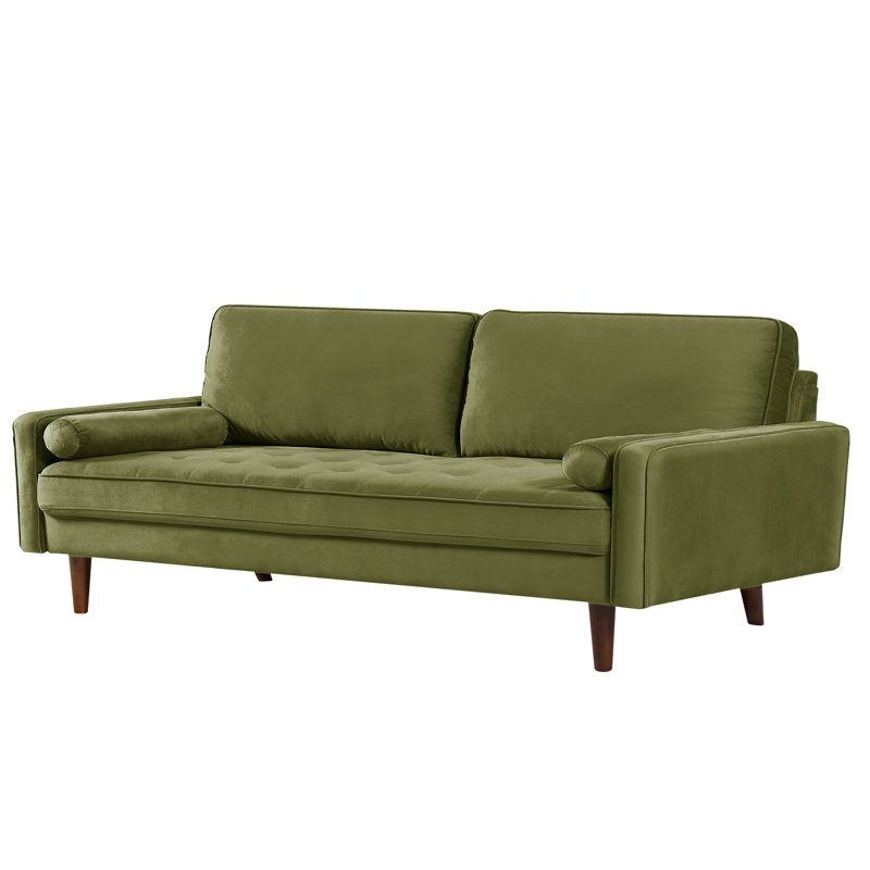 Gerise Loveseat, Olive Green 100% Polyester, 33" H x 57" W x 31" D