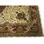 Tapis crème / ivoire traditionnel fait à la main Agra Jaipur 6X9
