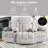 Swinging Recliner Massage Heated Sofa, With USB And 2 Cup Holders In Side Pockets-780690302