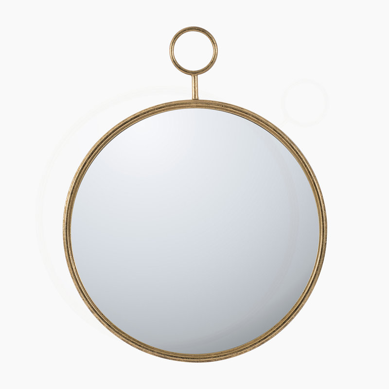 Miroir rond en fer