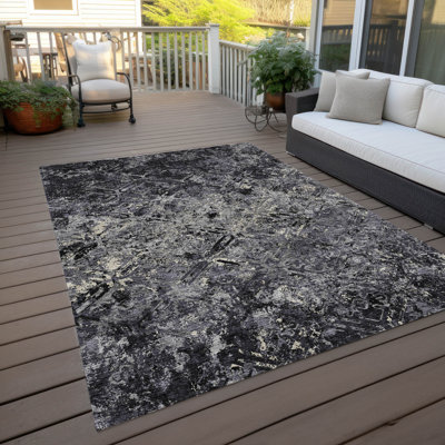  Mahaney Indoor/Outdoor Area Rug with Non-Slip Backing