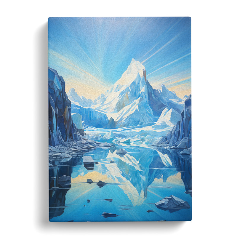 Glacier Modern No.3 - No Frame Print, 76cm H x 50cm W x 3cm D