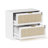 31.1"W Rattan File Cabinet With 2 Drawer & Lock-1872858602
