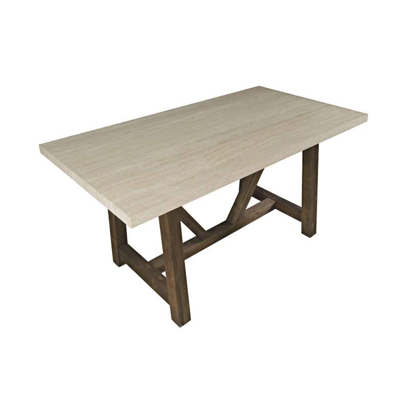 Table de salle à manger à hauteur de comptoir Sierrafin, 36”H x 72”W x 39”D, Brown