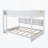 Queen Over Queen Bed With Built-In Storage Cabinets-114224525