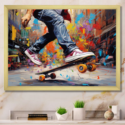 Skateboard Street Fusion - Skateboard Wall Art
