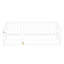 Lit simple au sol - Style, bois de pin blanc, clôture pour-1871947897