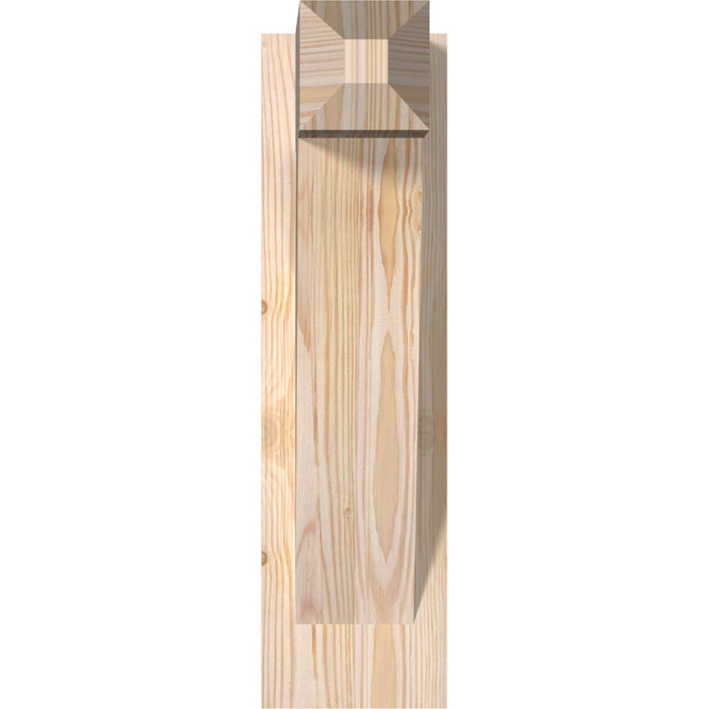 Artisan traditionnel en bois rustique, Sapin Douglas de 5 1/2 po (lisse), P 12 po x H 20 po