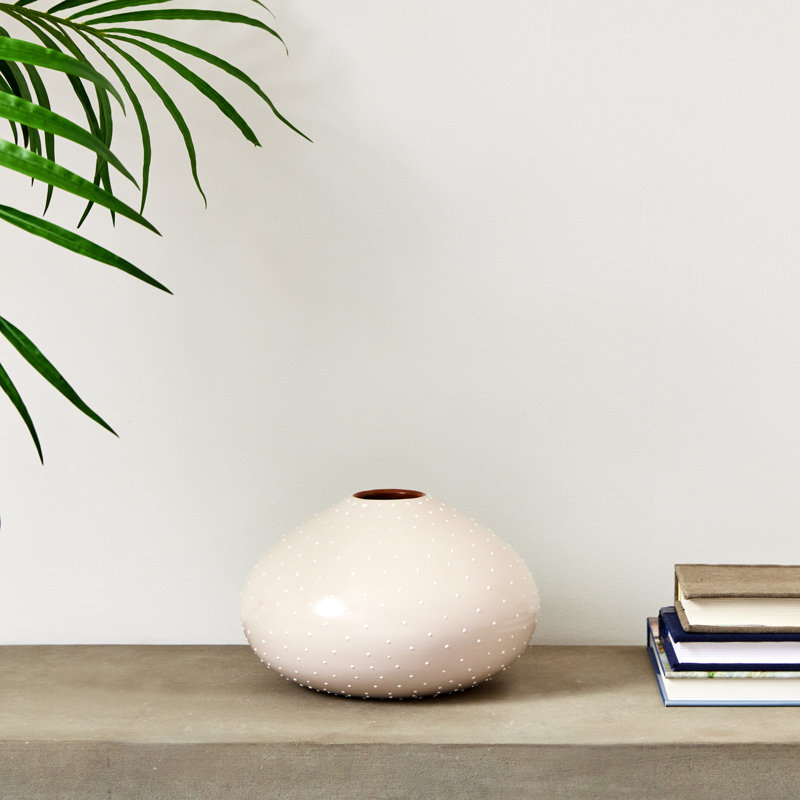 Vase Zayas, Blanc, Hauteur totale - 6 po
