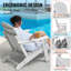 Ensemble de 2 chaises pliantes toutes saisons Adirondack